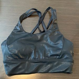 Buffbunny Rosa Sports Bra Black Shiny color